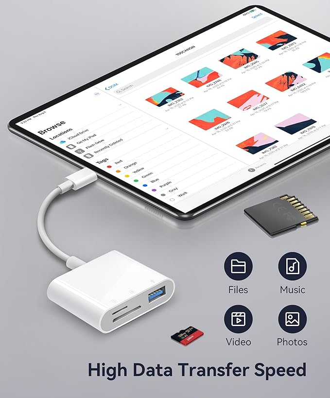 WNXSLOAD USB-C SD Card Reader, Memory Card Reader - Image 3