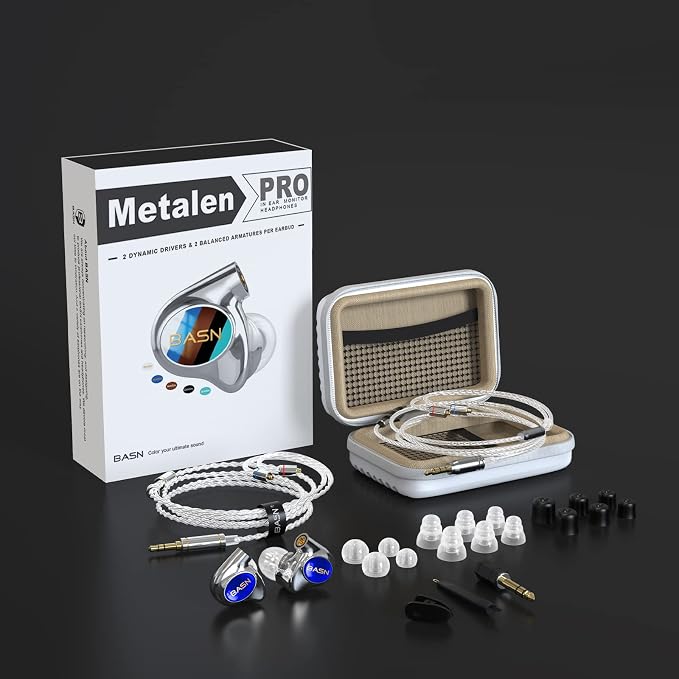 BASN Metalen PRO 4 Drivers in-Ear Monitors Headphones - Image 6