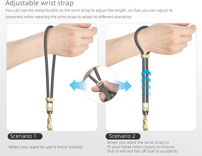 Cell Phone Lanyard Adjustable Crossbody Phone Lanyard *1 Phone Wrist Strap *1 - Image 2