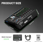 8 Channel Audio Interface DJ Mixing Sound Board 16 DSP Digital Effects - Image 7