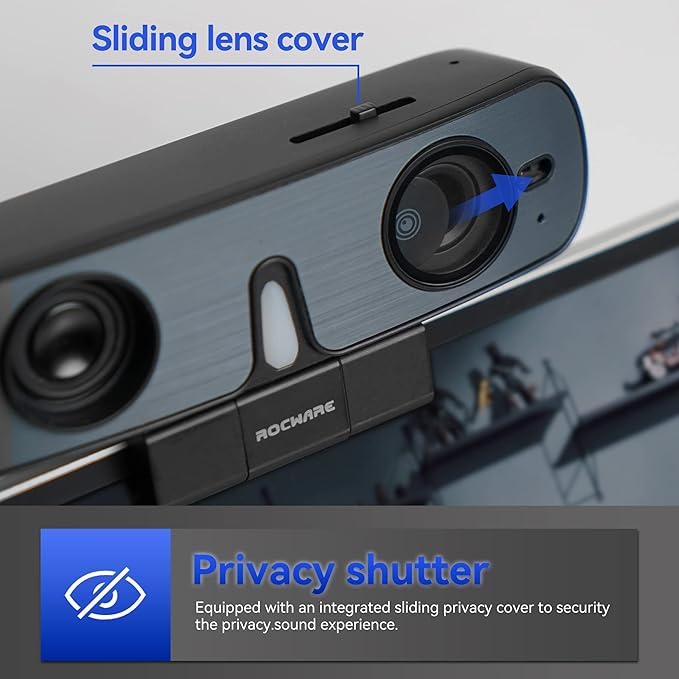 RC08 2K Webcam with Speaker, Webcam - Image 6