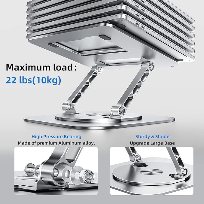 Adjustable Laptop Stand for Desk, Ergonomic Riser - Image 4