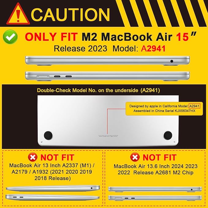 Batianda Premium Case for New MacBook Air 15 inch 2025 2024 2023 - Image 2