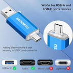3.0 USB C Flash Drive, USB-A & Type-C OTG Thumb Stick, Dual Memory Sticks - Image 4