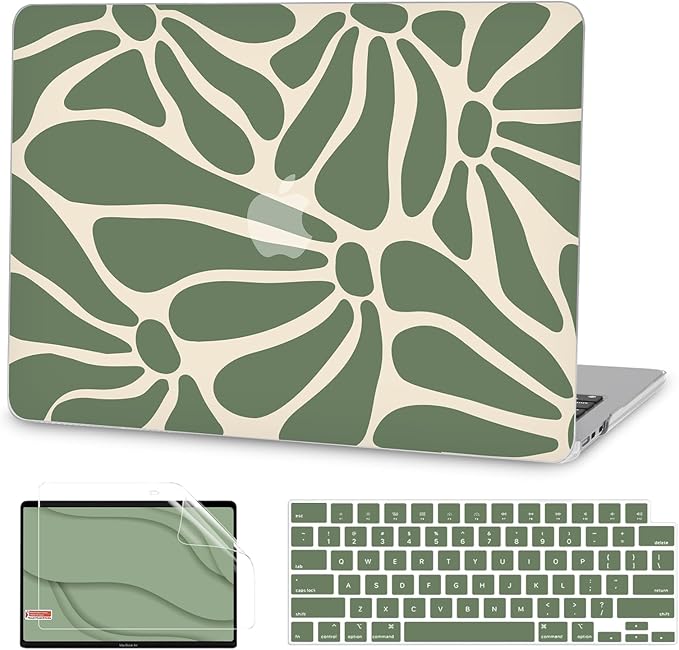 G JGOO Compatible with MacBook Air 13 inch Case 2025 2024 2023 2022 M4 A3240 M3 by GJGOO