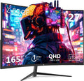 Z-Edge 27 inch Curved Gaming Monitor, QHD 1440P 165Hz 144Hz Curved 1500R by ZZ-EDGE