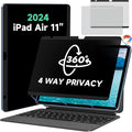 Magnetic Full Privacy Screen for iPad Air 11 inch M2/M3 Case Friendly Blue by MaoYeye