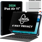 Magnetic Full Privacy Screen for iPad Air 11 inch M2/M3 Case Friendly Blue by MaoYeye