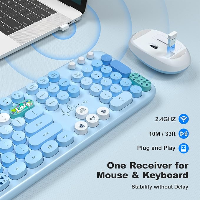 KNOWSQT Wireless Keyboard and Mouse Combo - Image 2