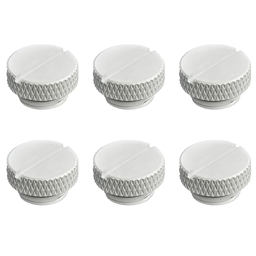 dracaena.io 6 pack G1/4" thread, Thin water Stop Plug Fitting by greenDRACAENA