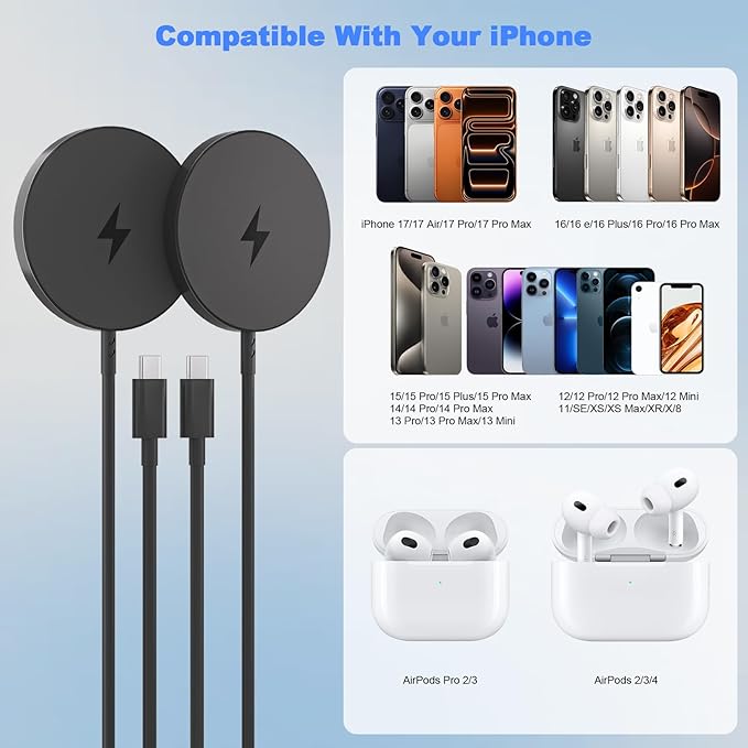 Magnetic Wireless Charger for iPhone 17 16 - Image 3