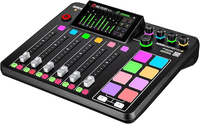 RODE RODECaster Pro II + Studio Headphones + Podcast Microphone + 64GB Micro SD - Image 6
