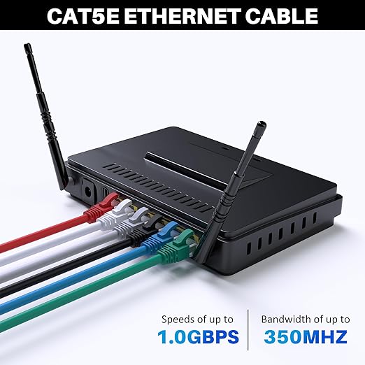 Cat5e Ethernet Cable 150 FT, Long Cat 5e Internet Cable, Standard RJ45 Connector - Image 4