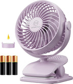 Shinebella AA Battery Powered Clip on Fan by Shinebella