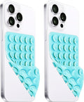 2 Pack Silicone Suction Cup Phone Case Mount Double Sided, Hands-Free Strong by LvShuLiangPin