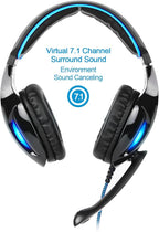 SA902 7.1 USB Surround Sound PC Headsets Over-Ear Gaming Headphones - Image 4