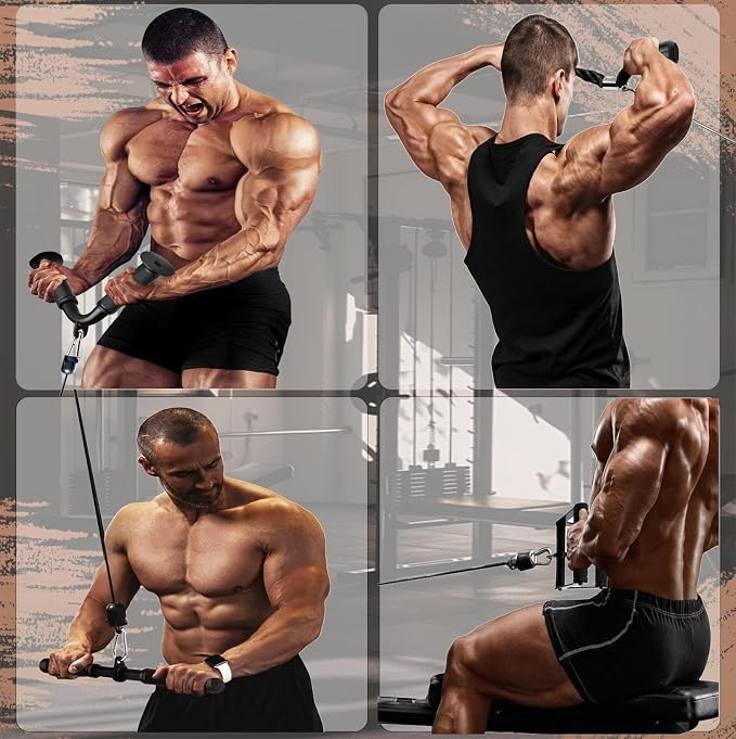Cable Machine Attachment，LAT Pulldown Attachments Upgraded 1.3 Inch Comfort - Image 7