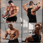Cable Machine Attachment，LAT Pulldown Attachments Upgraded 1.3 Inch Comfort - Image 7