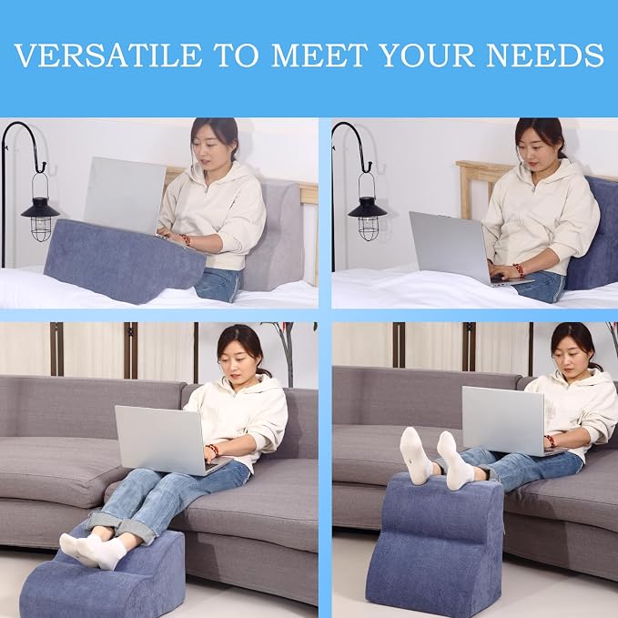 Foot Rest for Under Desk at Work.Multifunctional 3-Tier Foot Stool, - Image 7