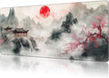 Mouse Pad Large Chinese Landscape Painting Non-Slip Game Desk Mat by NIYLYNSYN