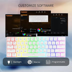 Newmen GM610 60% Wireless Mechanical Gaming Keyboard, Wired/Bluetooth/2.4G - Image 6