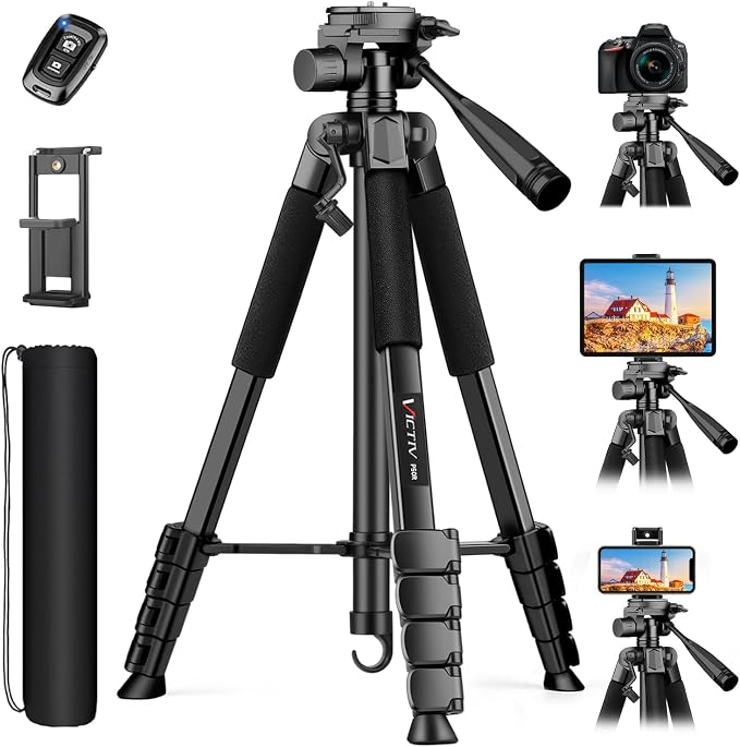 Victiv 68" Phone Tripod Stand, Tablet Tripod by Victiv
