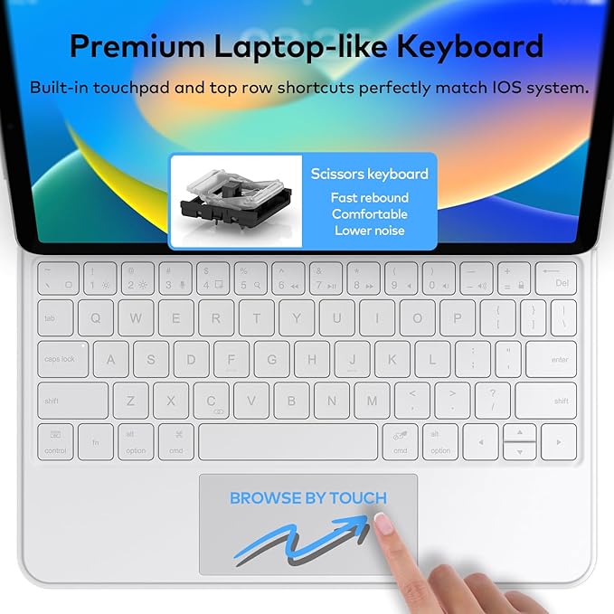 Keyboard Case for iPad 10th Generation 2022 & 11th – Magic-Style Keyboard - Image 3