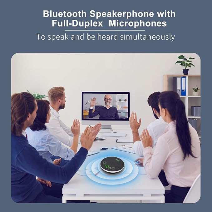 Bluetooth Speakerphone Conference Microphones, Wireless Conference Speaker - Image 2