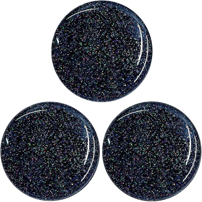 3 Pack Fashionable Clear Glitter Expandible Collapsible Moblile Phone Grip - Image 2