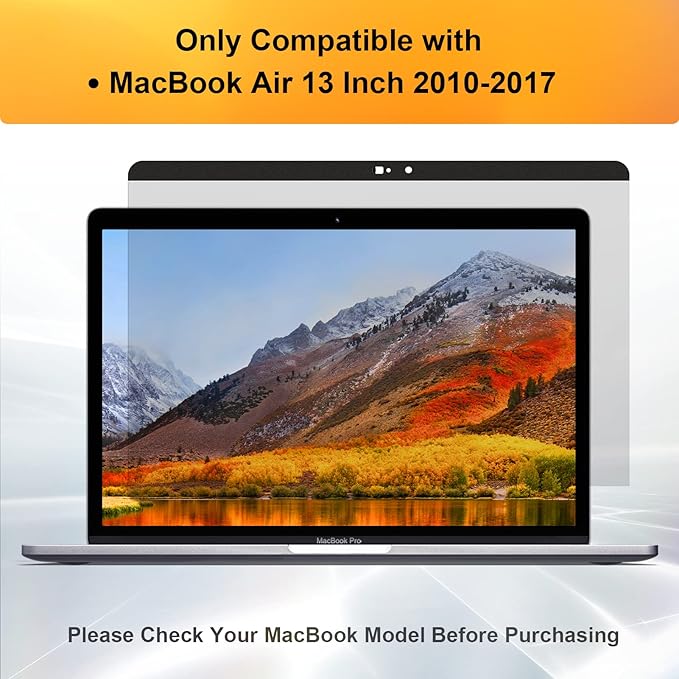 Mamol Privacy Screen MacBook Air 13 Inch, Magnetic Removable Anti Blue Light - Image 7