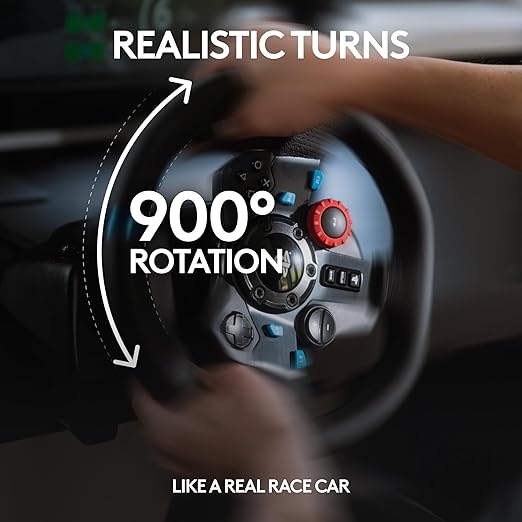 Logitech G29 Driving Force Racing Wheel and Floor Pedals, Real Force Feedback - Image 5