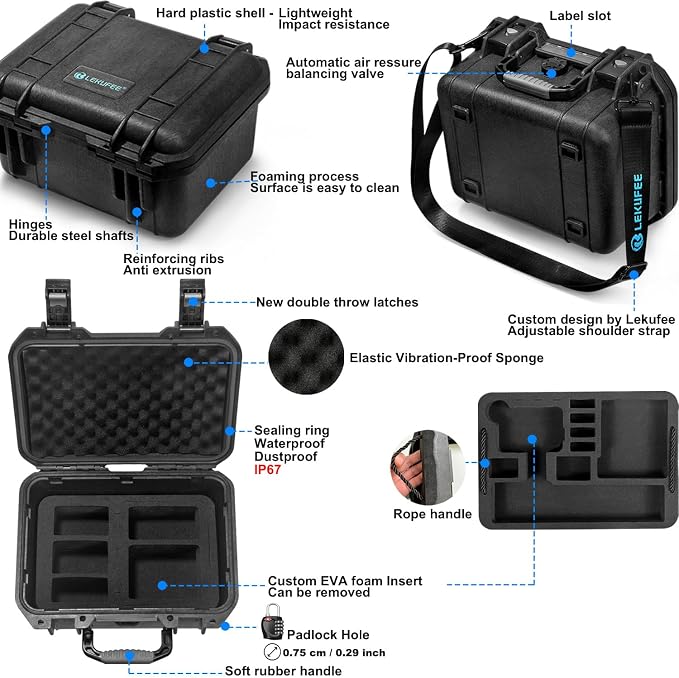 Lekufee Waterproof Hard Case Compatible - Image 3