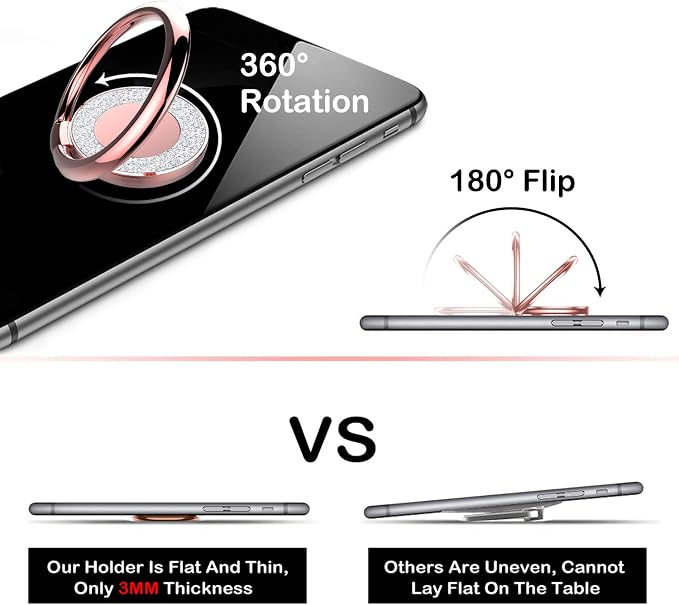 Cell Phone Ring Holder Stand, Cell Phone Grip Holder, Adhesive Phone Grip - Image 4