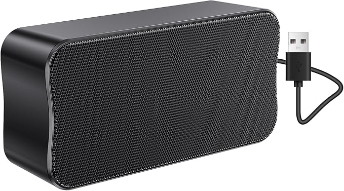 USB Small Computer Speaker Bar, USB Mini Computer Speakers, Laptop Speaker by DEPUDA