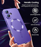 Magnetic for iPhone 16 Case Slim Soft Silicone Bumper Shockproof Metallic - Image 6