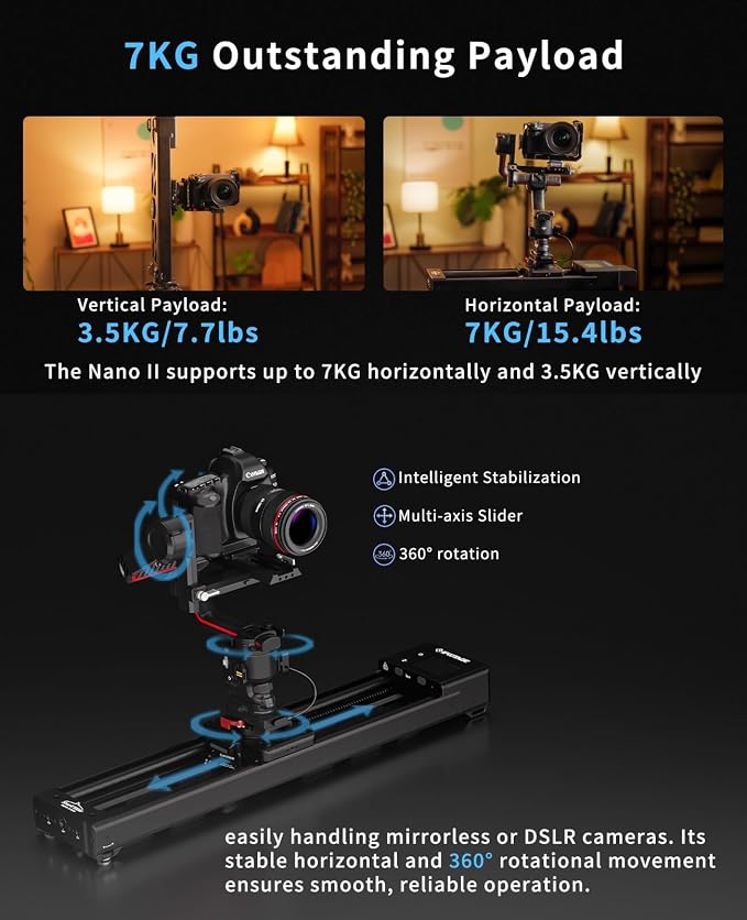 IFOOTAGE Shark Slider Nano II-660 Motorized Camera Shark Slider, Mobile APP/IPS - Image 9