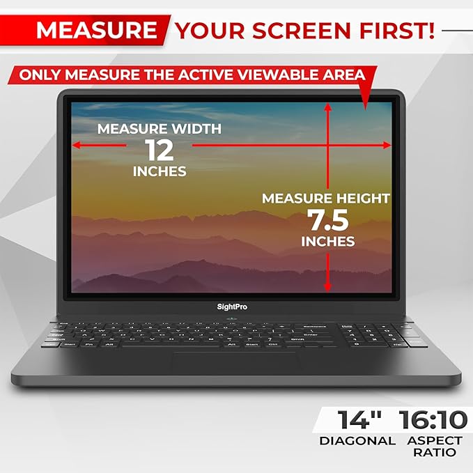 Magnetic Laptop Privacy Screen 14 Inch 16:10 - Image 2