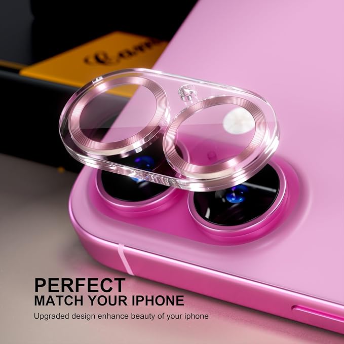 beuxece for 6 Pack iPhone 16 / iPhone 16 Plus Camera Lens Protector 9H Tempered - Image 5