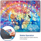 Hokafenle Mouse Pad, Cute Tree of Life Mouse Pad, Square Mouse Mat Design - Image 6