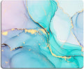 Mouse Pad, Cyan Blue Marble Mouse Pad, Washable Square Cloth Mousepad by Armanza