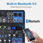 Dj Mixers 8 Channel Audio Mixer Sound Board - Image 2