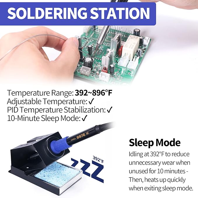 YIHUA 8786D I 2 in 1 Hot Air Rework and Soldering Iron Station - Image 4