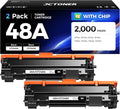 48A Black Toner Cartridge 2-Pack by JCTONER