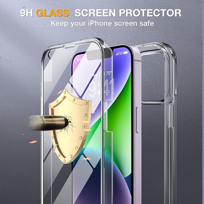 Miracase Class Series for iPhone 14 Case 6.1 inch, Full-Body Protective Bumper - Image 2