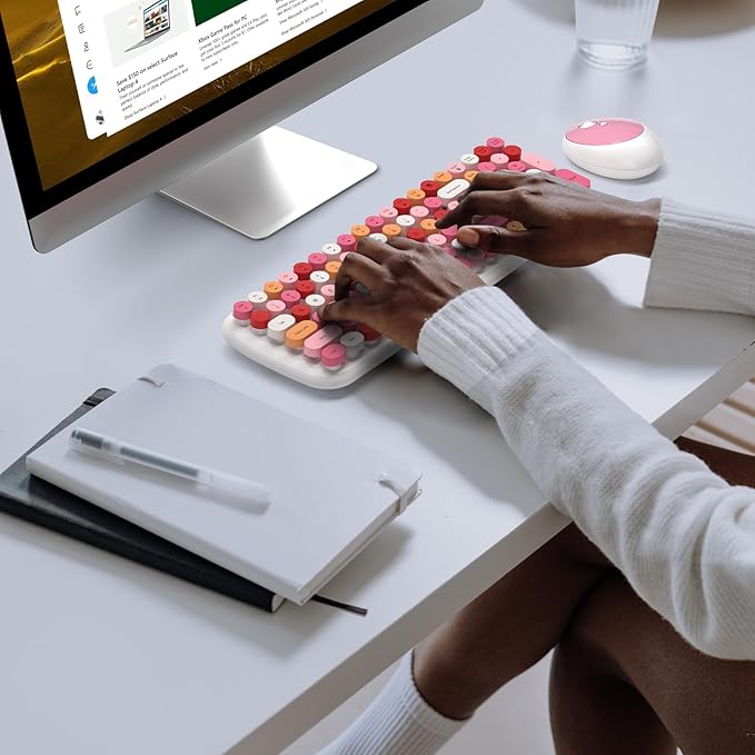 KNOWSQT Wireless Keyboard and Mouse Combo, USB Receiver Plug and Play, - Image 3