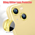 AGVEE 3+3 6 Pack for iPhone 15/15 Plus Camera Lens Protector, Bling Diamond & - Image 5