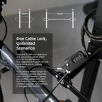 6ft Python Cable Lock for Bike, Trail Camera Locking, 4 Digit Combination - Image 7
