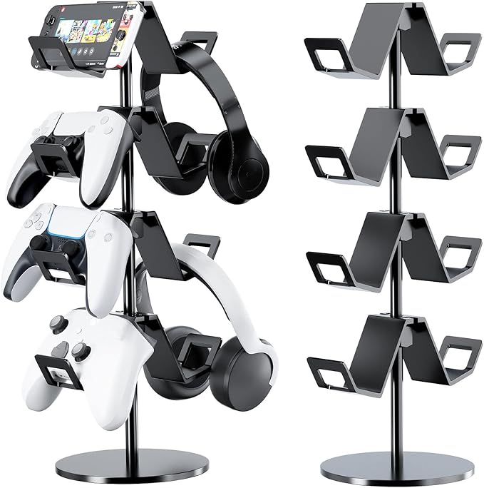 Controller Holder 4 Tier, Headphone Stand by Karanava