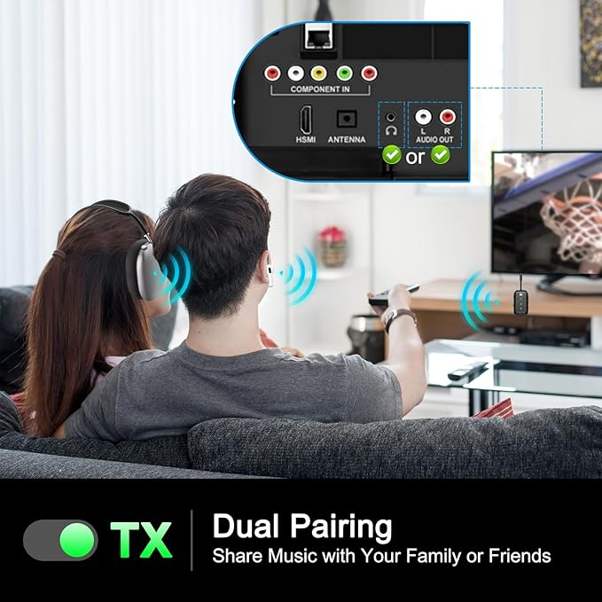 Airplane Bluetooth 5.4 Transmitter Adapter, Supports 2 AirPods/Headphones - Image 6