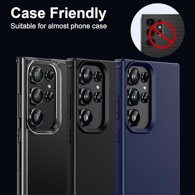 WSKEN for Samsung Galaxy S24 Ultra Camera Lens Protector, Ultra Thin Scratch - Image 5